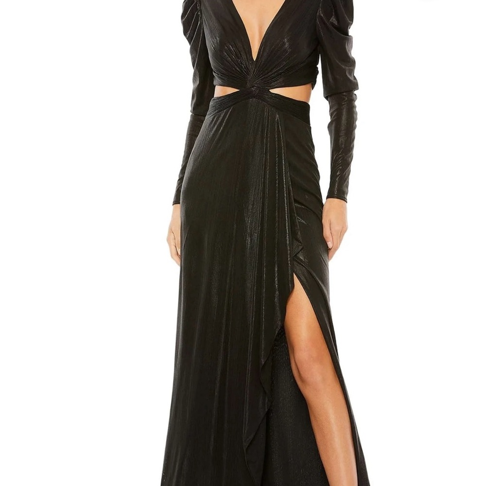 Mac Duggal Elegant Black Evening Gown style#27060, MSRP$498, NWT
